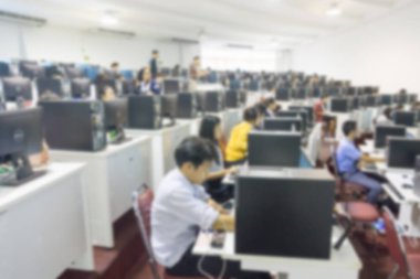 Personel eğitimi Konferans Salonu'nda arka plan bulanıklık