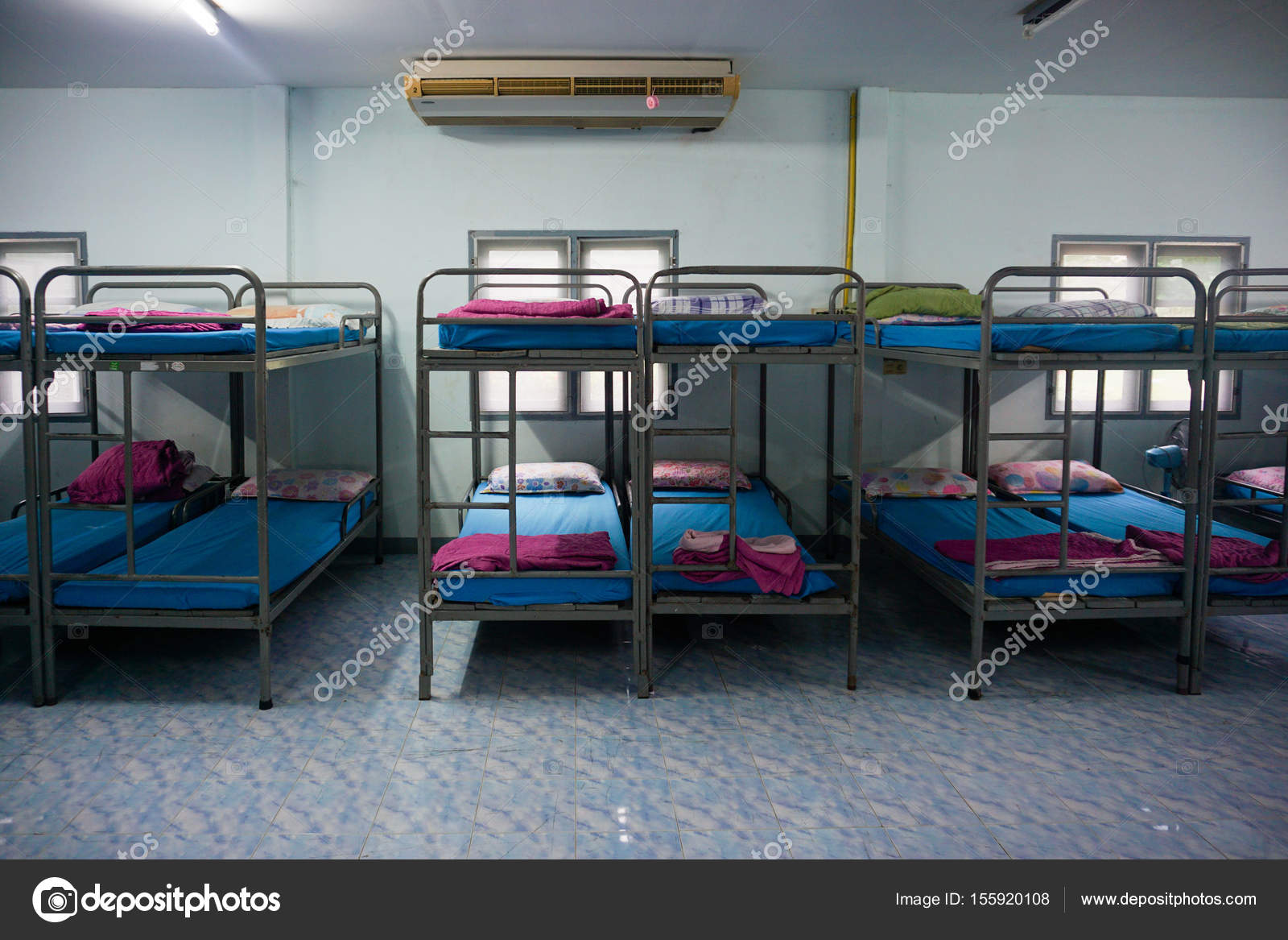 A Row Solr Bunk Beds Stock Photo Lekcha 155920108 A Row Solr Bunk Beds Stock Photo