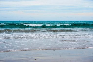 kum mavi okyanus plaj