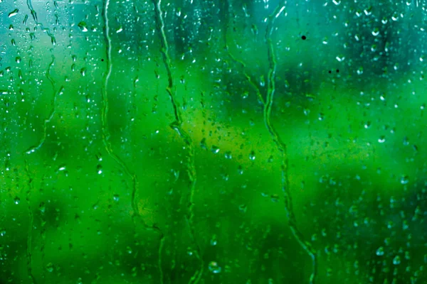 Raindrops on Glass. Background — Stock Photo, Image