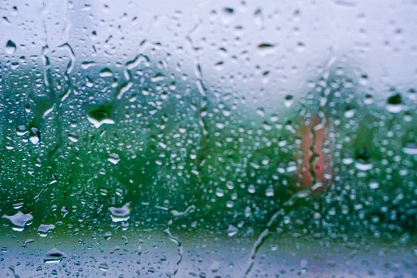 Des gouttes de pluie sur Glass. Contexte — Photo