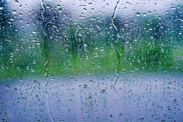 Raindrops on Glass. Background