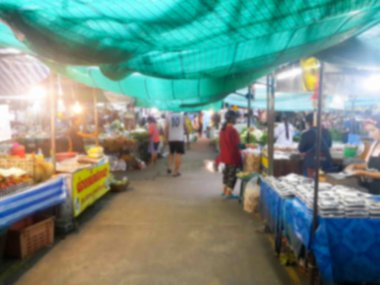 Asya taze Pazar bulanık sahne