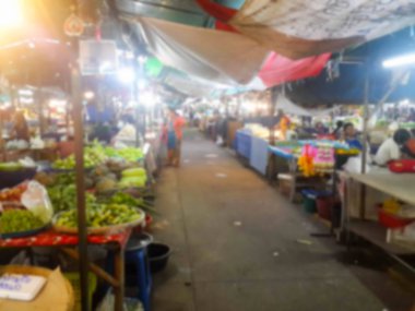 Asya taze Pazar bulanık sahne