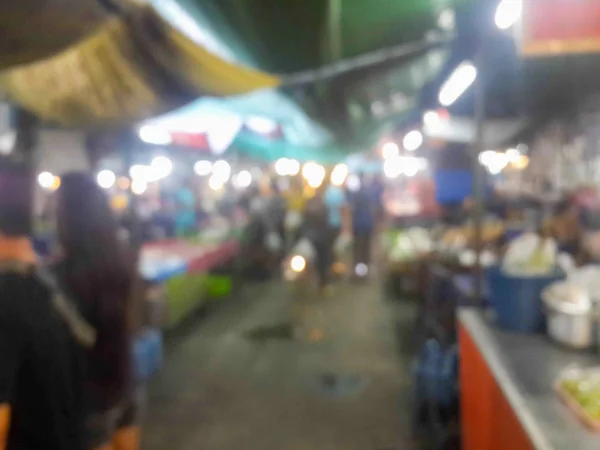 Cena embaçada de mercado fresco asiático — Fotografia de Stock