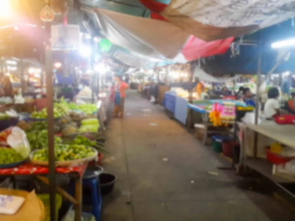 Cena embaçada de mercado fresco asiático — Fotografia de Stock