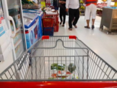 Asya taze Pazar bulanık sahne