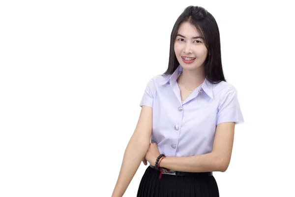 Portrait of  student university uniform — Stock Photo, Image