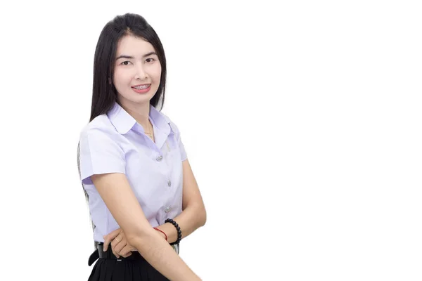 Portrait of  student university uniform — Stock Photo, Image