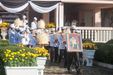 Buriram, Tayland - 26 Ekim 2017: Tayland hükümeti subay