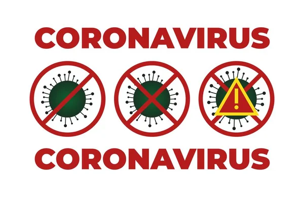 Illustrationer begrepp coronavirus COVID-19. Viruset Wuhan från Kina. Vektor illustrera. — Stock vektor