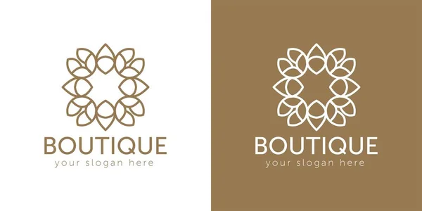 Luxury Logo template elegant ornament lines. Business sign, identity for Restaurant, Royalty, Boutique, Cafe, Hotel, Heraldic, Jewelry, Fashion. Vector illustration — Stock Vector