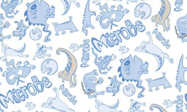 mikroplar, eğlence, katı, mikroplar, kötü, kesintisiz doku mikroplar, komik mikroplar, hastalık, virüs bir sürü paterni