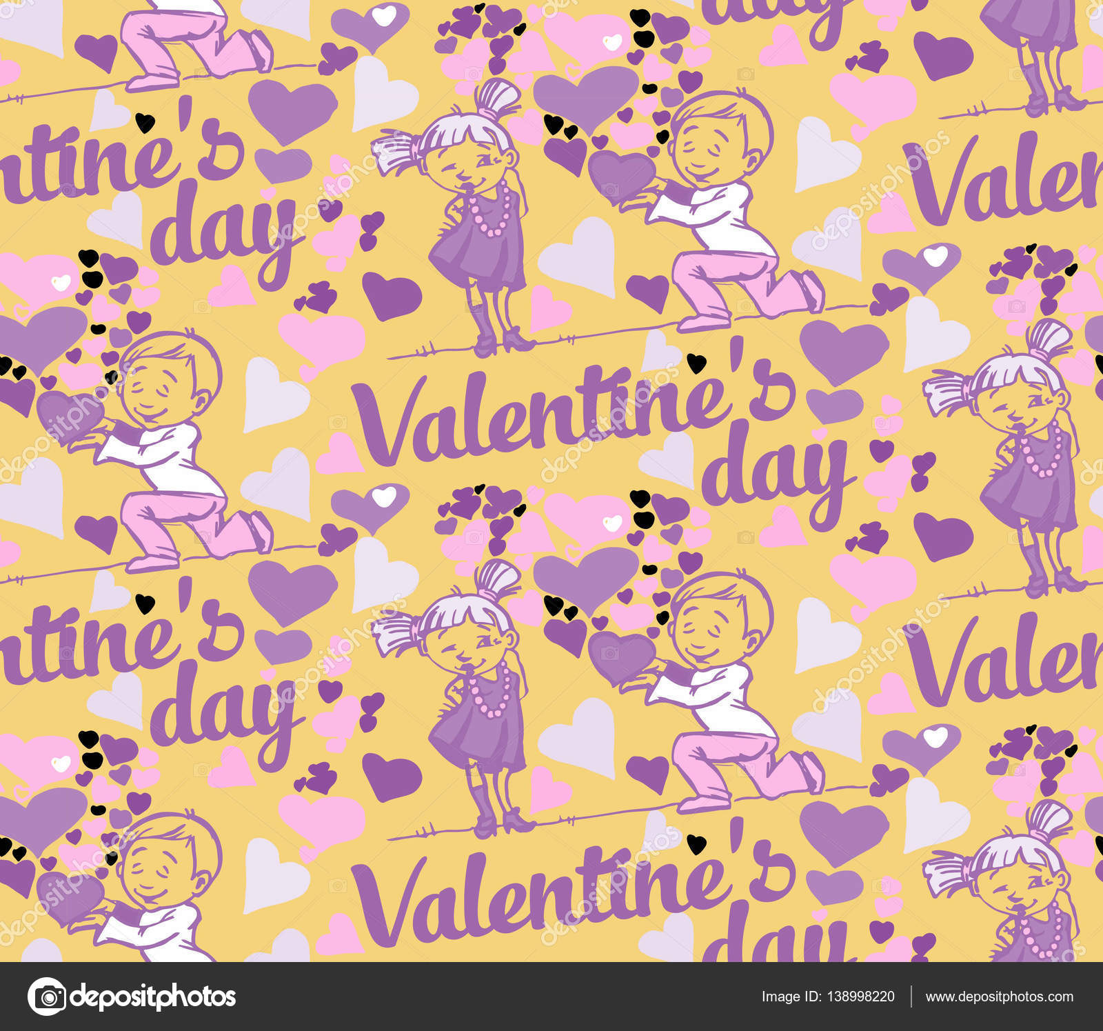 kids valentines day background