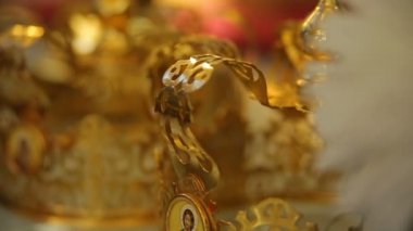 Avrupa 'daki kilisenin güzel, zengin bir iç mimarisi.