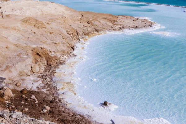 アッサル湖の塩の表面への素晴らしい眺め ジブチ — ストック写真