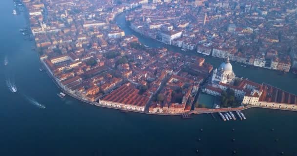 Filmación Salida Del Sol Vista Plaza San Marco Centro Venecia — Vídeos de Stock