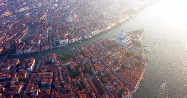 Beelden Als Zonsopgang Uitzicht Het San Marco Plein Het Centrum — Stockvideo