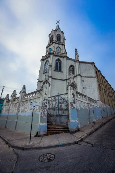 Valparaíso Chile Março 2020 Igreja Cristã Nas Colinas Chile — Fotografia de Stock