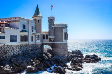 Vina Del Mar, Şili - 09 Mart 2020: Wulff Şatosu Harika Görünüm