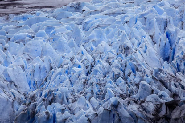 Närbild Utsikt Mot Den Grå Glaciären Södra Patagoniens Isfält Nära — Stockfoto