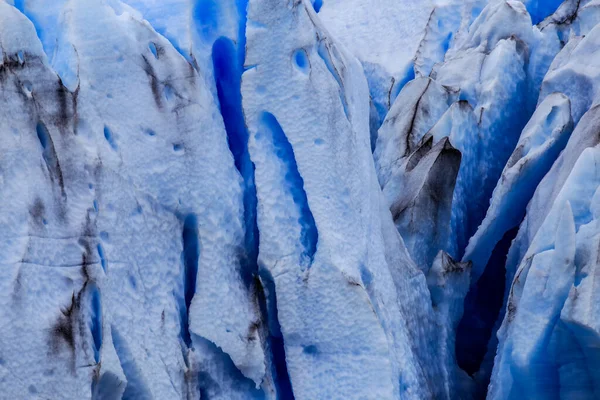 Närbild Utsikt Mot Den Grå Glaciären Södra Patagoniens Isfält Nära — Stockfoto