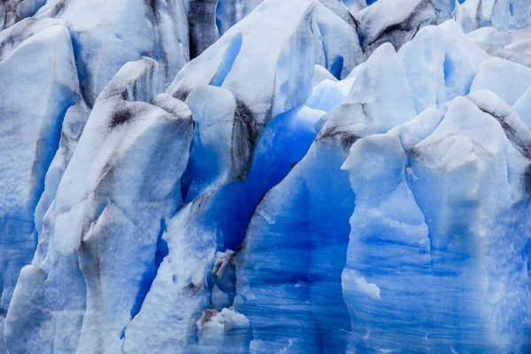 Vista Cerca Glaciar Grey Campo Hielo Patagonia Sur Cerca Cordillera — Foto de Stock