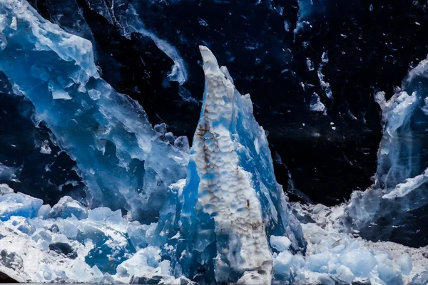 Vista Cerca Glaciar Grey Campo Hielo Patagonia Sur Cerca Cordillera — Foto de Stock