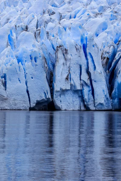 Lukk Synsfeltet Til Grey Breen Southern Patagonian Ice Field Nær – stockfoto