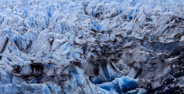 Close Vista Para Geleira Cinzenta Campo Gelo Patagônico Sul Perto — Fotografia de Stock