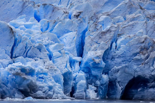 Vista Cerca Glaciar Grey Campo Hielo Patagonia Sur Cerca Cordillera —  Fotos de Stock