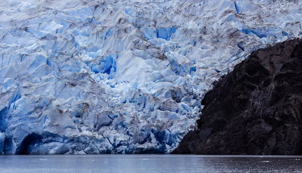 Close Pohled Šedý Ledovec Jižní Patagonské Ledové Pole Blízkosti Cordillera — Stock fotografie