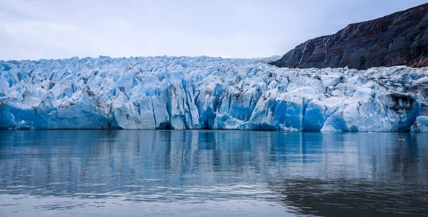 Derretimiento Hielo Transparente Azul Glaciar Gray Chile — Foto de Stock