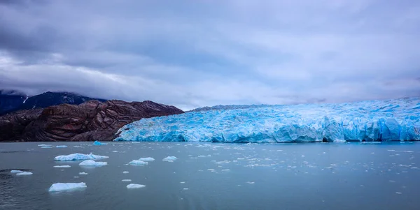Ice Piece in the Lake of Gray, near of the Grey Glacier in the Southern Patagonian Ice Field, Chile