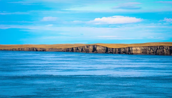 Дыхание Видом Голубую Воду Паромной Лодке Огненной Земли Чили — стоковое фото