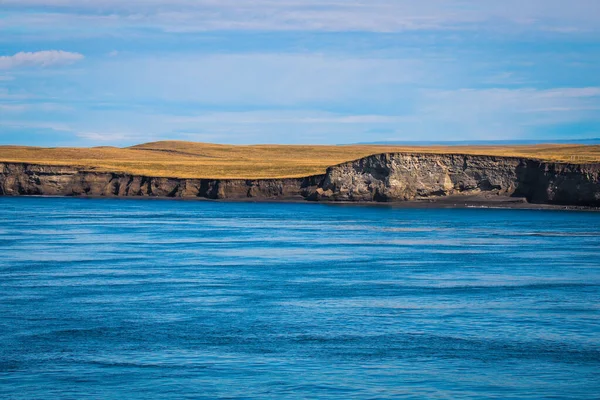 Breath taking View to the Blue Water on the Ferry  Boat to Tierra Del Fuego, Chile