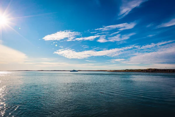 Breath taking View to the Blue Water on the Ferry  Boat to Tierra Del Fuego, Chile