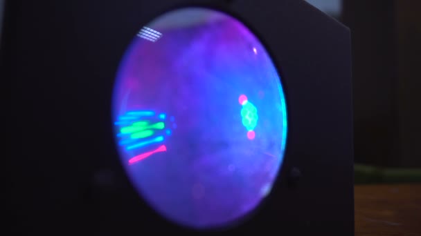 Kreis aus Licht, das die Farben wechselt — Stockvideo