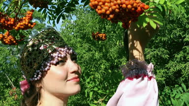 Rus Halk kostüm, kız, rowan