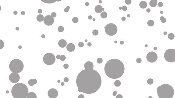 Fondo de movimiento abstracto puntos grises simples . — Vídeo de stock