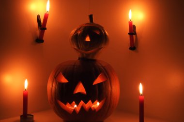 Cadılar Bayramı Balkabağı Kafa Jack Feneri