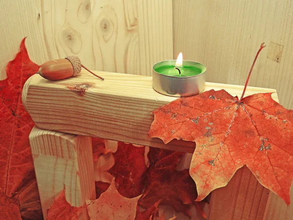 Objetos de outono composição abstrata — Fotografia de Stock