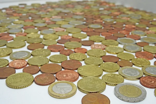 Avrupa euro coins — Stok fotoğraf