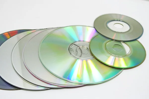 Compact discs abstracte compositie — Stockfoto