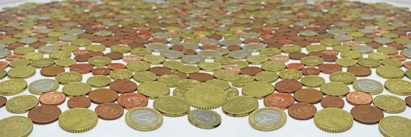 ヨーロッパのユーロ硬貨 — ストック写真