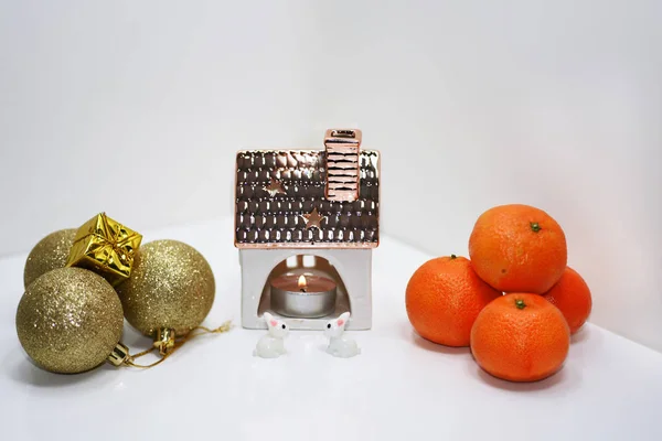 Fette secche di pezzi di arancia — Foto Stock
