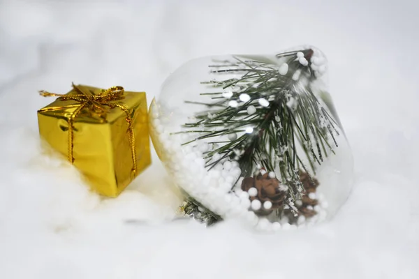 Foto macro de alguns objetos de Natal . — Fotografia de Stock