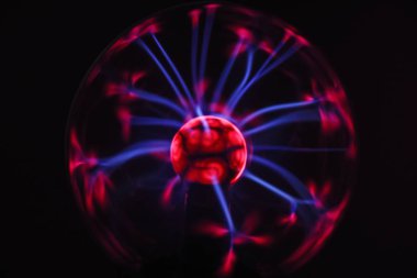 Elektrik ateş-topu. Foto elektrik dalgaları.