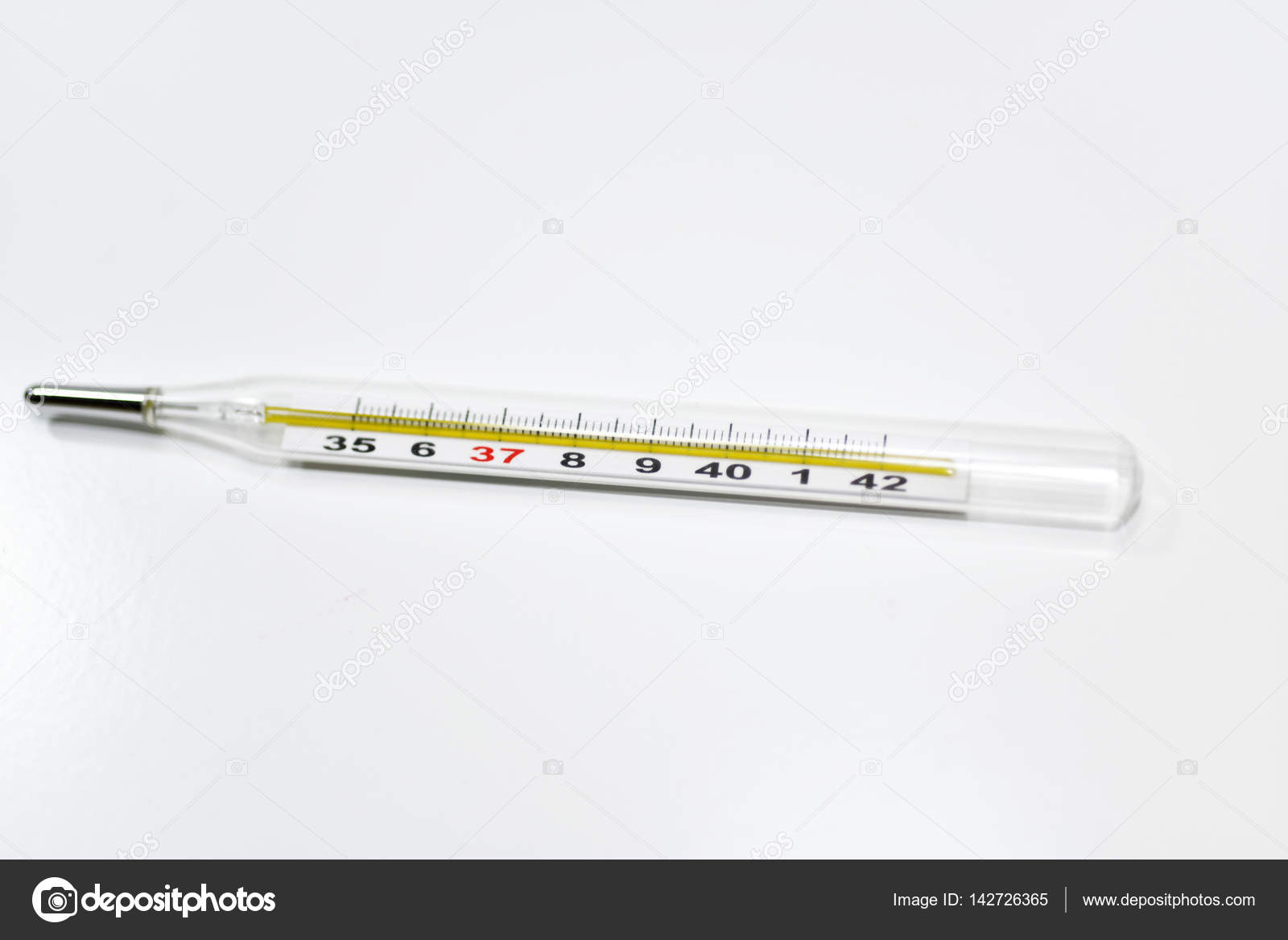 Old Glass Mercury Thermometer Stock Photo Image By C Freedommaster 142726365