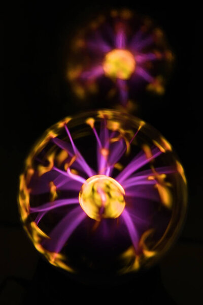 Abstract photo of electric waves.